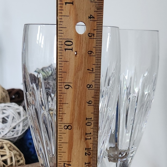 🥂 Waterford Crystal Mara Flutes – Set of 2, 9.5 oz, NIB, Elegant Crystal Design - Picture 8 of 16